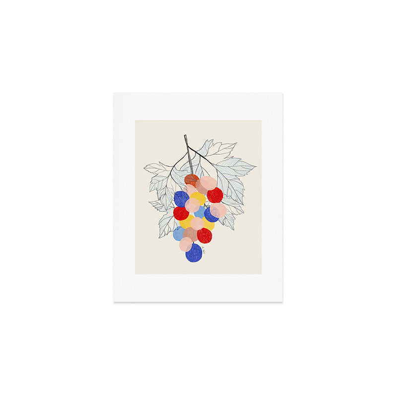 Bunch of grapes Fruit Art Print Gallery Image 1