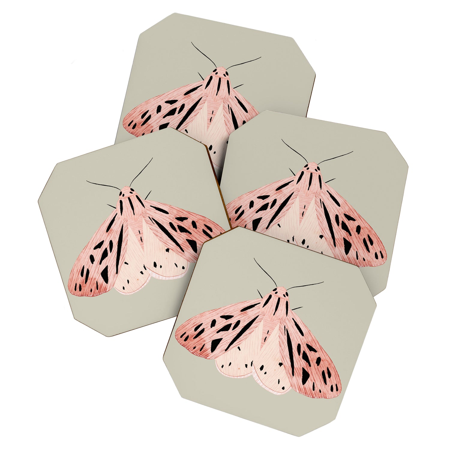 butterfly watercolor Coaster Gallery Image 1