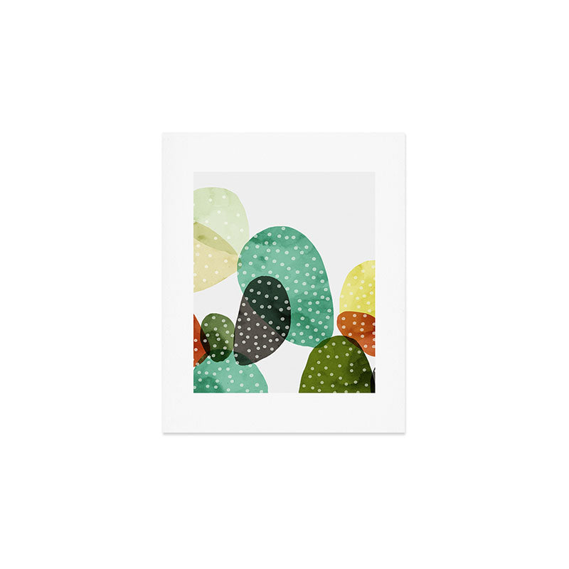 Cactus watercolor Art Print Gallery Image 1