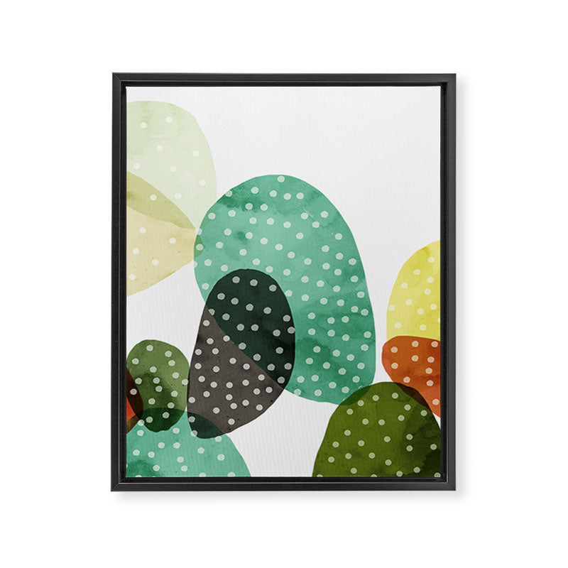 Cactus watercolor Framed Canvas Print Gallery Image 8