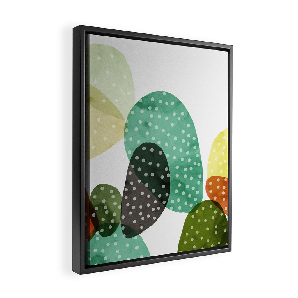 Cactus watercolor Framed Canvas Print Gallery Image 2