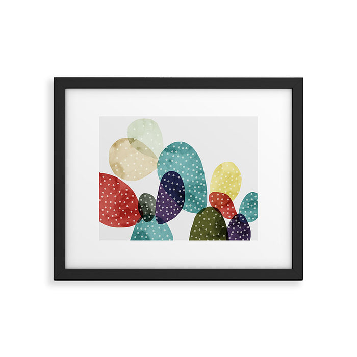 Cactus watercolor II Framed Art Print Gallery Image 1