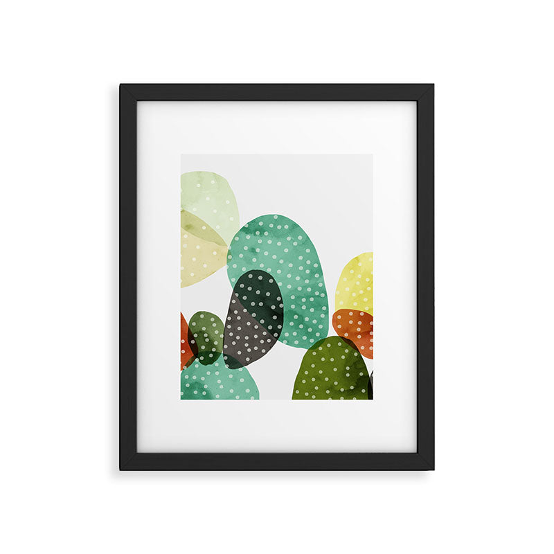 Cactus watercolor Framed Art Print Gallery Image 6
