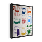 Cafe time Framed Canvas Print Gallery Image 2