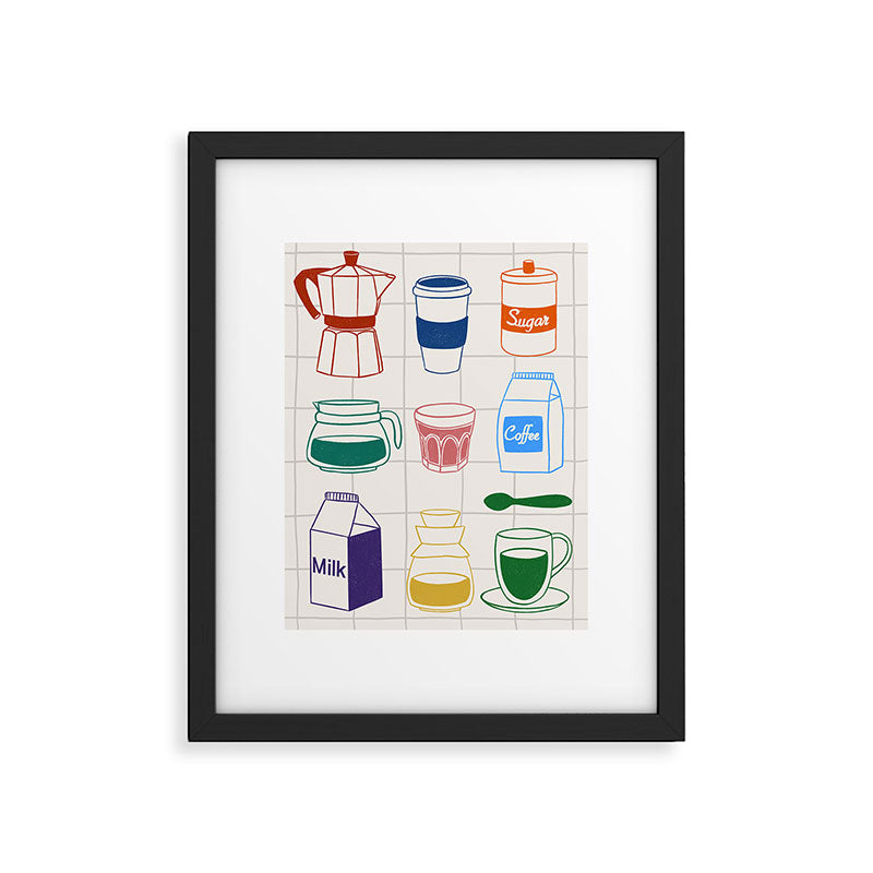 Cafe time Framed Art Print Gallery Image 5