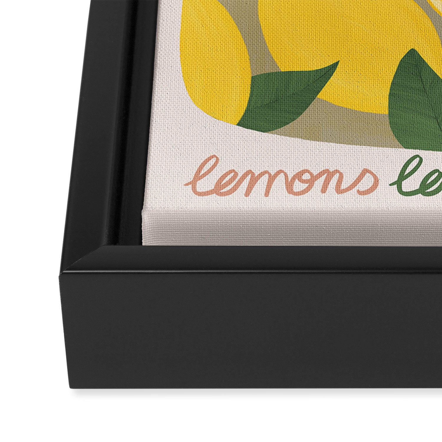 Canned Lemons Framed Canvas Print Gallery Image 3