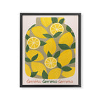 Canned Lemons Framed Canvas Print Gallery Image 6