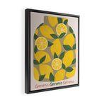 Canned Lemons Framed Canvas Print Gallery Image 2