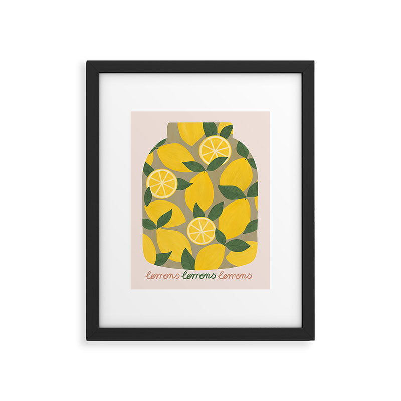 Canned Lemons Framed Art Print Gallery Image 5