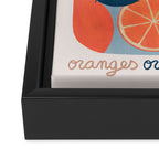 Canned Oranges Framed Canvas Print Gallery Image 3