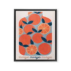 Canned Oranges Framed Canvas Print Gallery Image 6