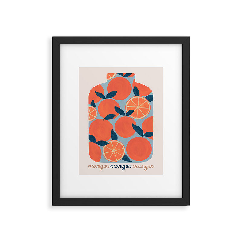 Canned Oranges Framed Art Print Gallery Image 5