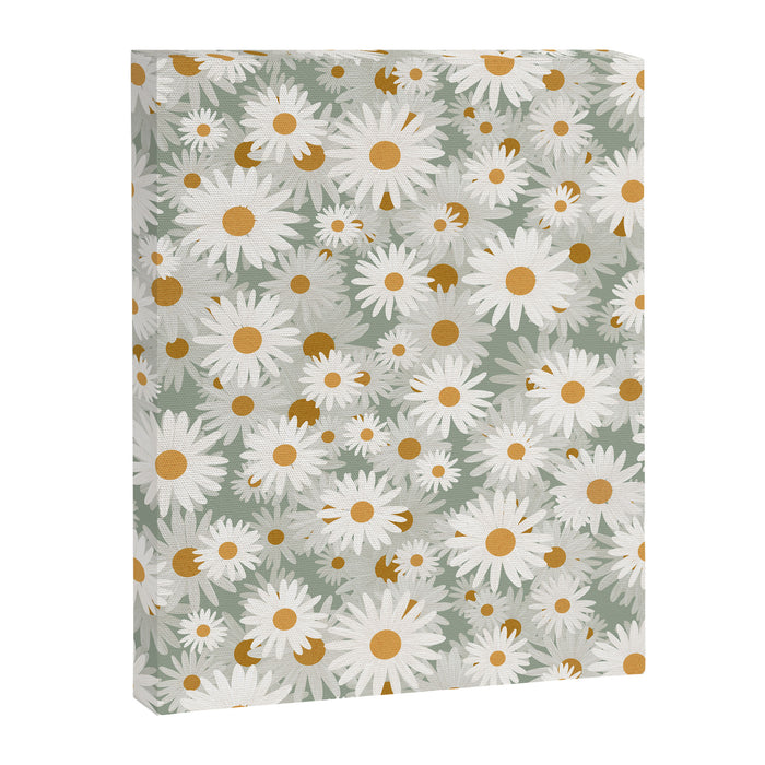 Chamomile pattern Canvas Print Gallery Image 1