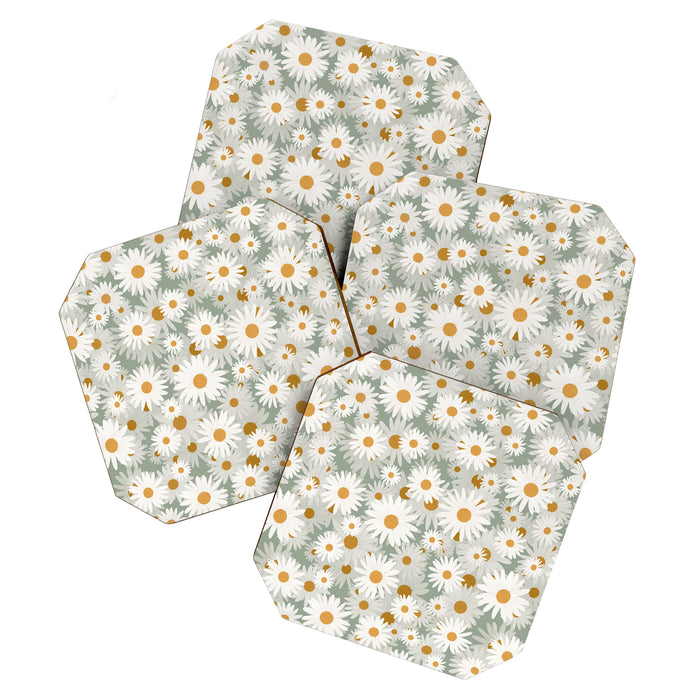 Chamomile pattern Coaster Gallery Image 1