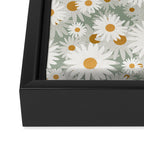 Chamomile pattern Framed Canvas Print Gallery Image 3