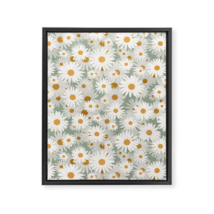 Chamomile pattern Framed Canvas Print Gallery Image 1