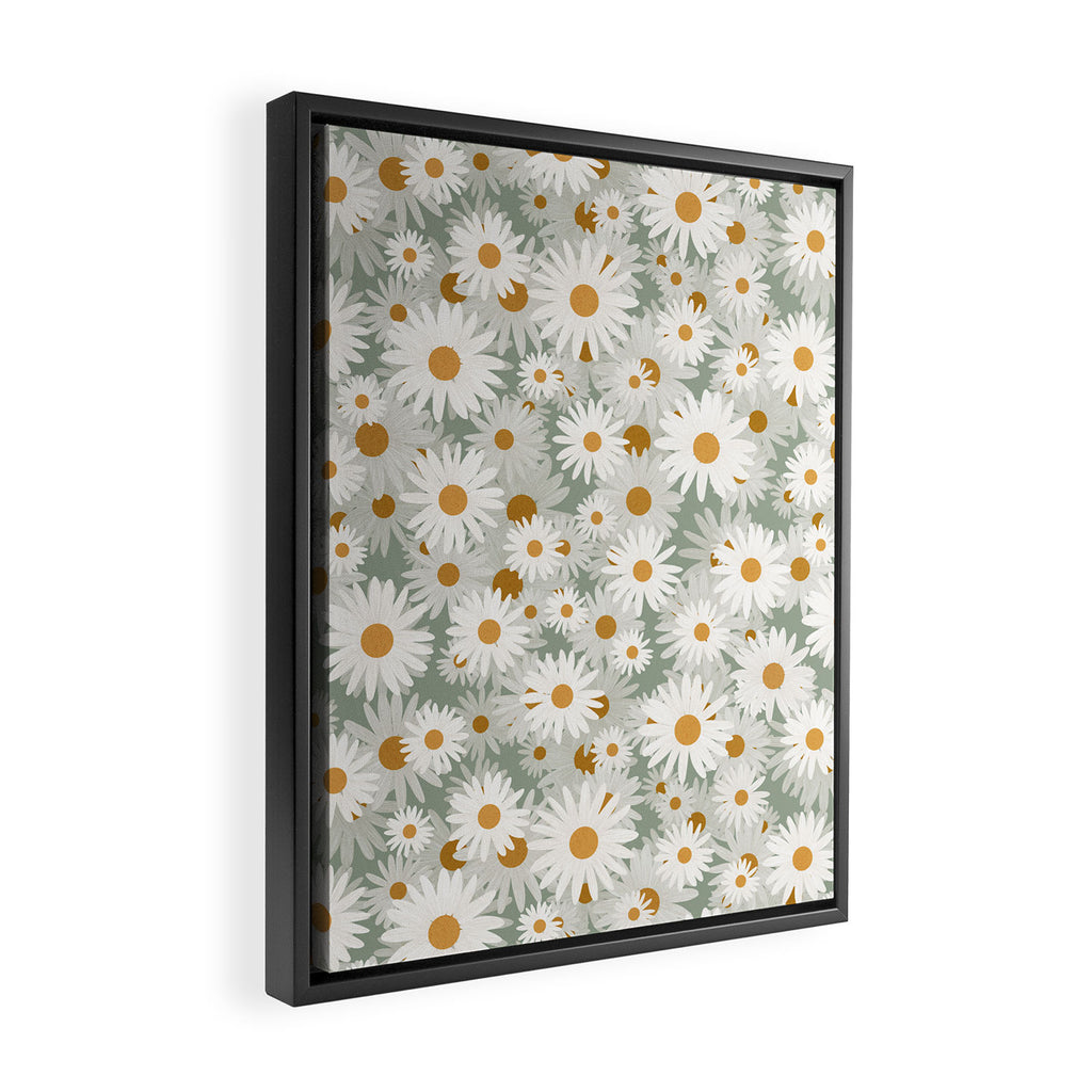 Chamomile pattern Framed Canvas Print Gallery Image 2