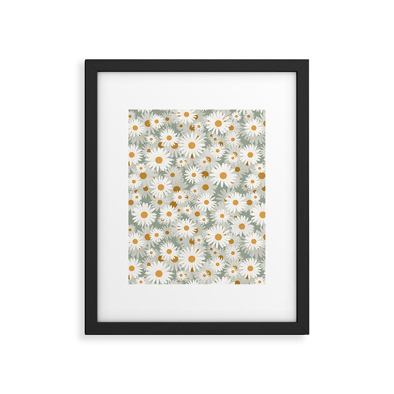 Chamomile pattern Framed Art Print Gallery Image 6