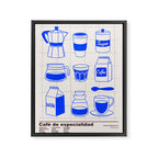 Coffee time Framed Canvas Print Gallery Image 6