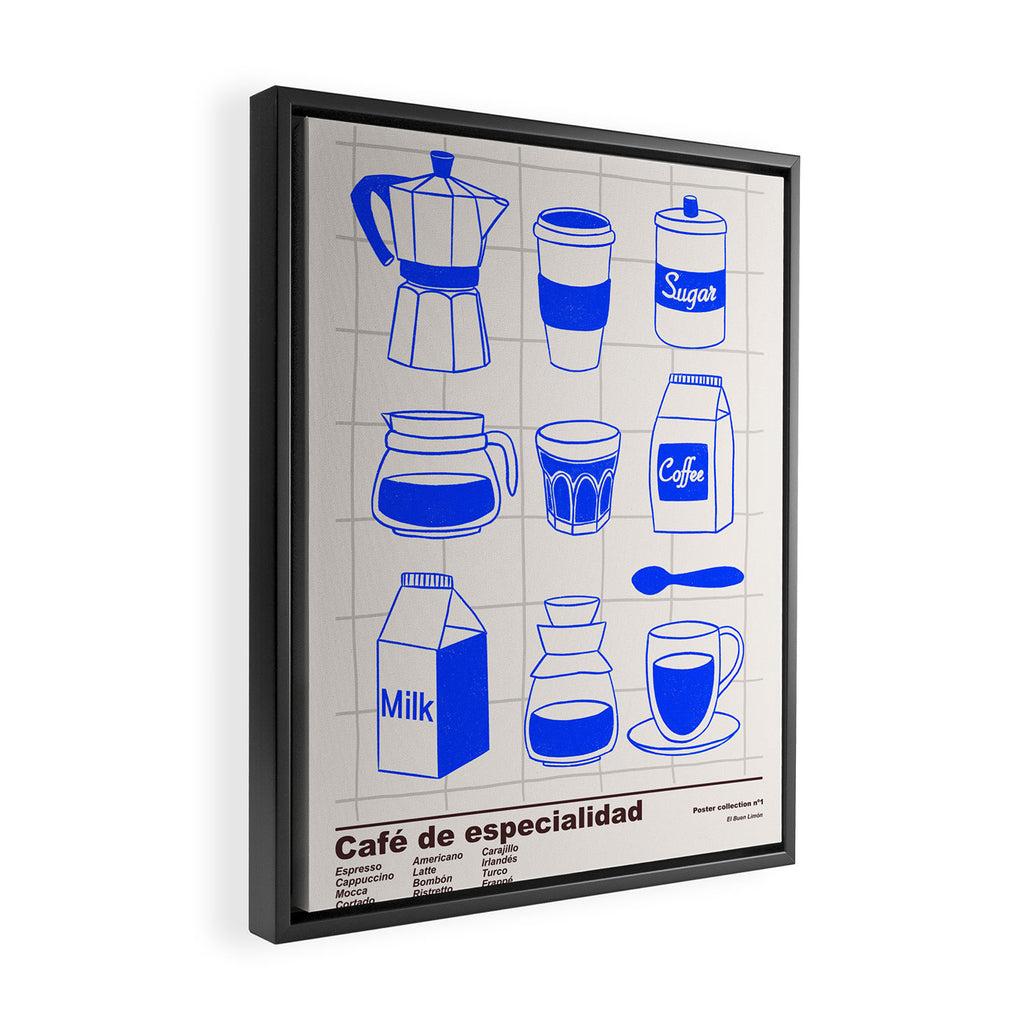 Coffee time Framed Canvas Print Gallery Image 2