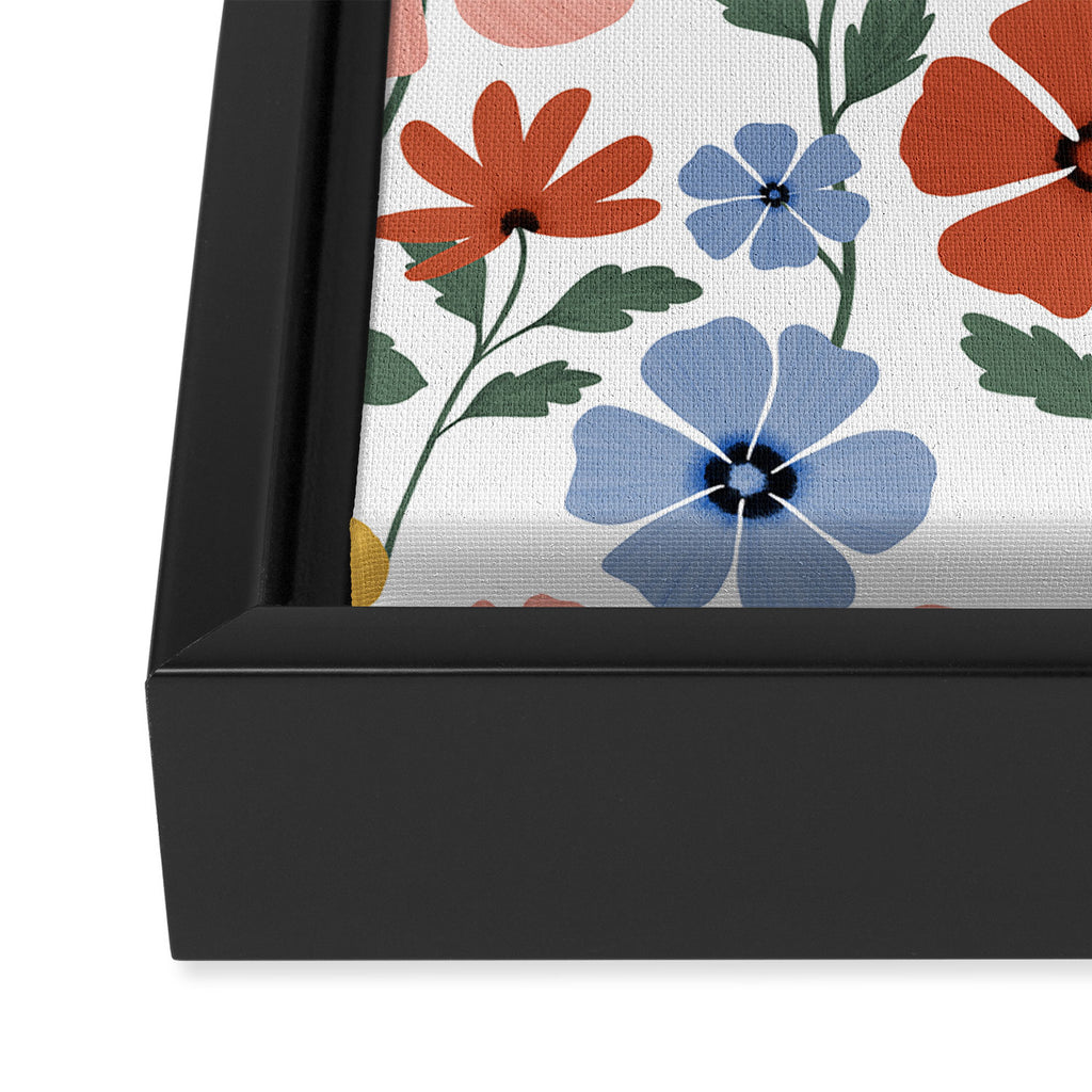 Colorful wildflowers Framed Canvas Print Gallery Image 3