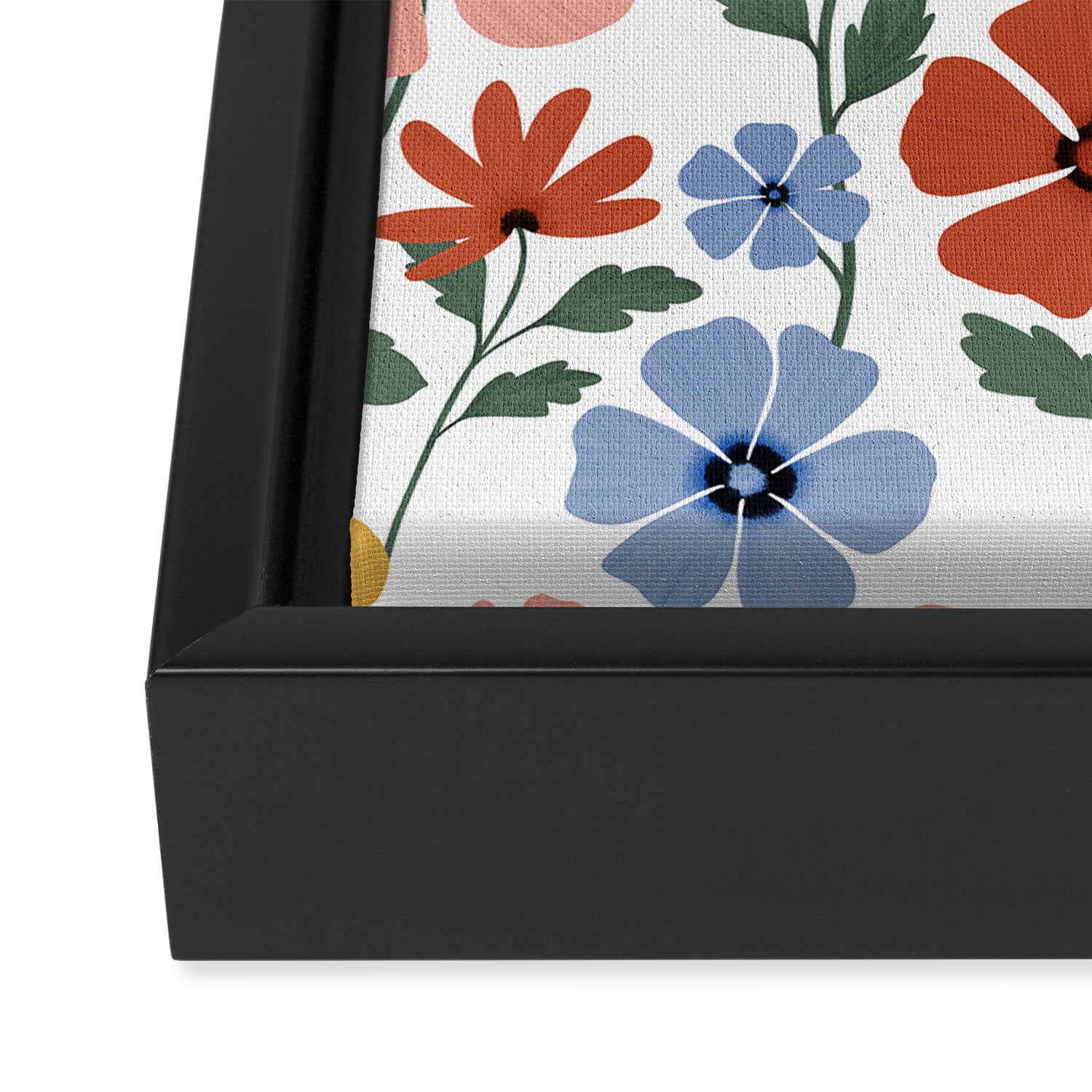 Colorful wildflowers Framed Canvas Print Gallery Image 3