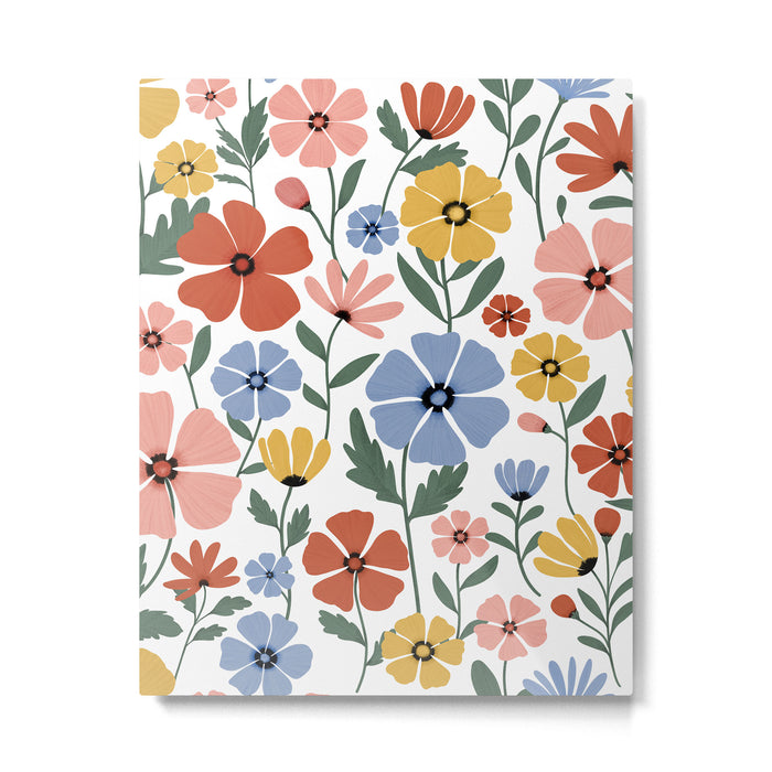 Colorful wildflowers Metal Print Gallery Image 1