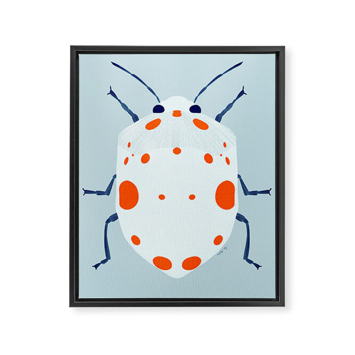 Cute beetle Framed Canvas Print Gallery Image 1