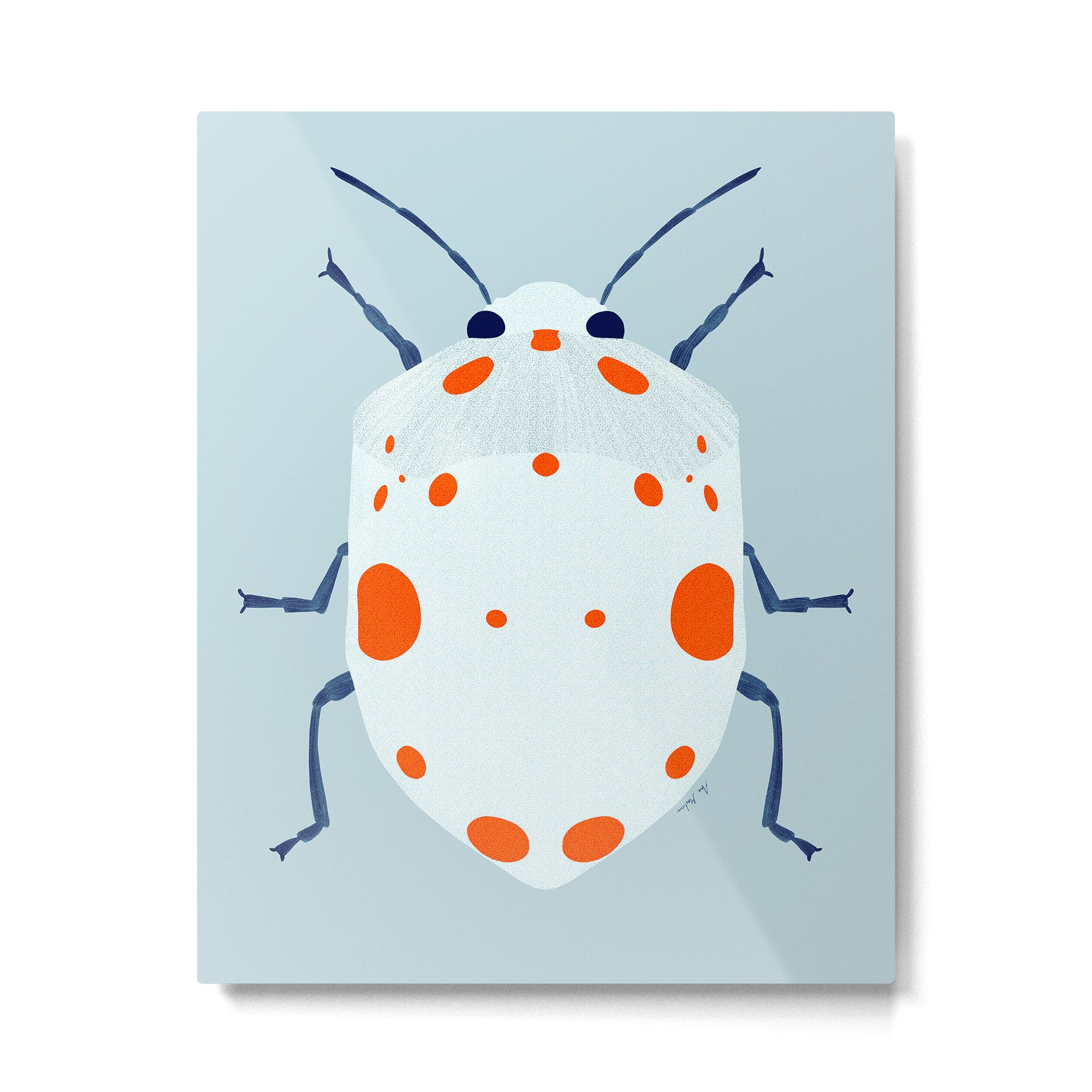 Cute beetle Metal Print Gallery Image 6