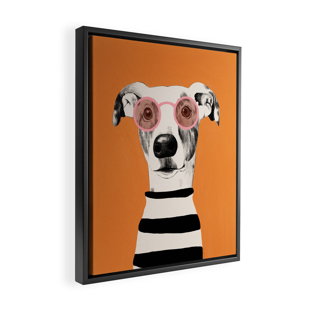 Dog Portrait Framed Canvas Print Gallery Image 2