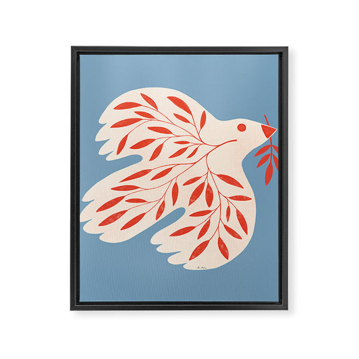 Dove of peace Framed Canvas Print Gallery Image 1