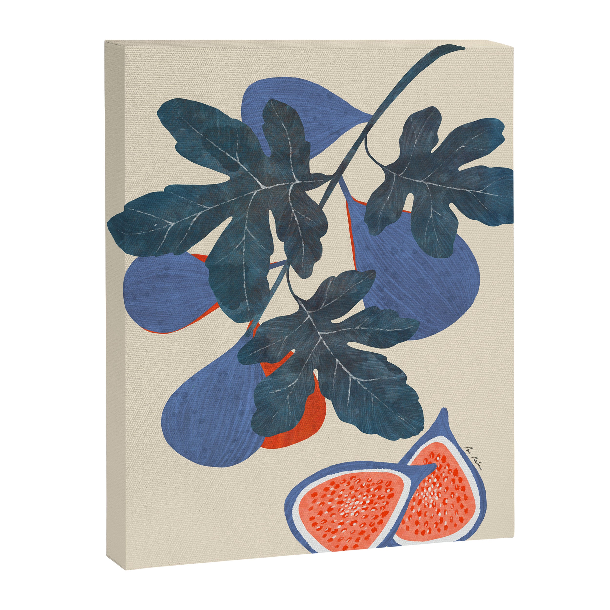 Fig branch still life Canvas Print Gallery Image 8