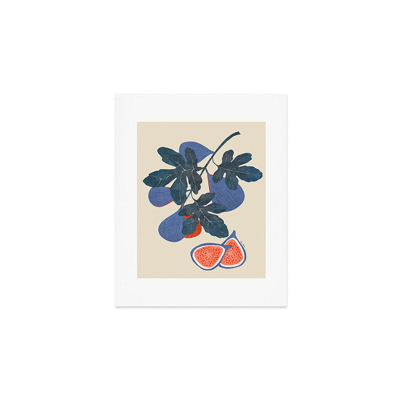 Fig branch still life Art Print Gallery Image 1