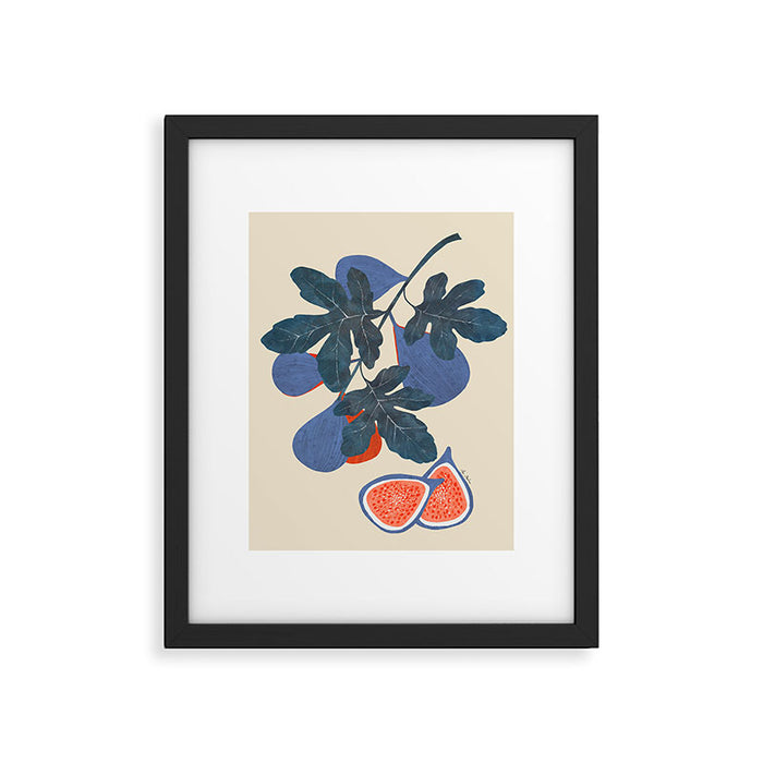 Fig branch still life Framed Art Print Gallery Image 1