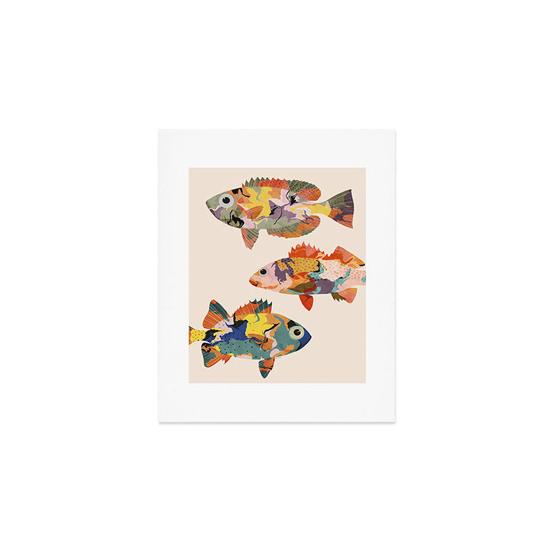 Fish collage Art Print Gallery Image 1