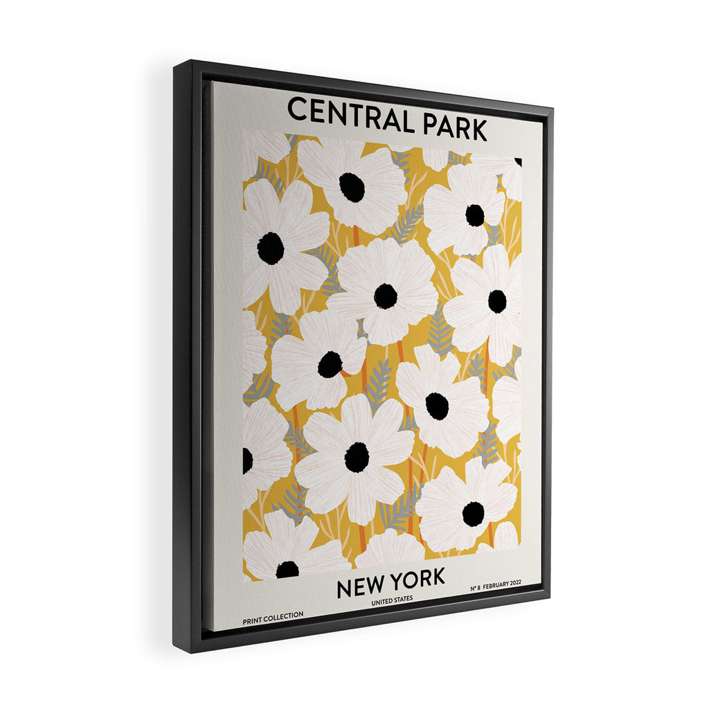 Flower market New York Central Park Framed Canvas Print Gallery Image 2