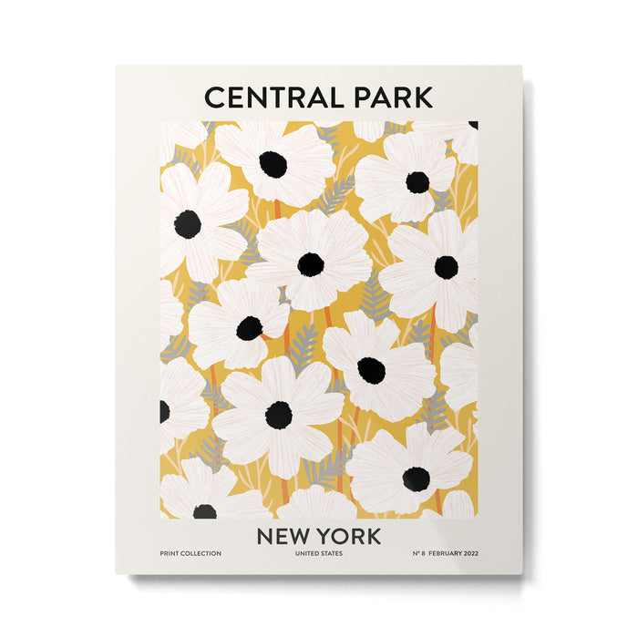Flower market New York Central Park Metal Print Gallery Image 1