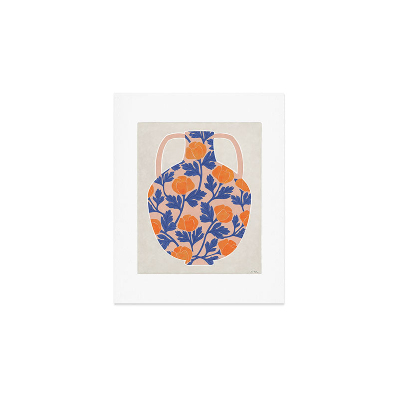 flowers and vase Art Print Gallery Image 1