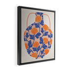 flowers and vase Framed Canvas Print Gallery Image 2