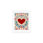 Folkloric heart Art Print Gallery Image 1