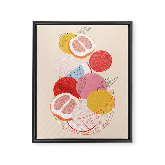 Fruit basket I Framed Canvas Print Gallery Image 1