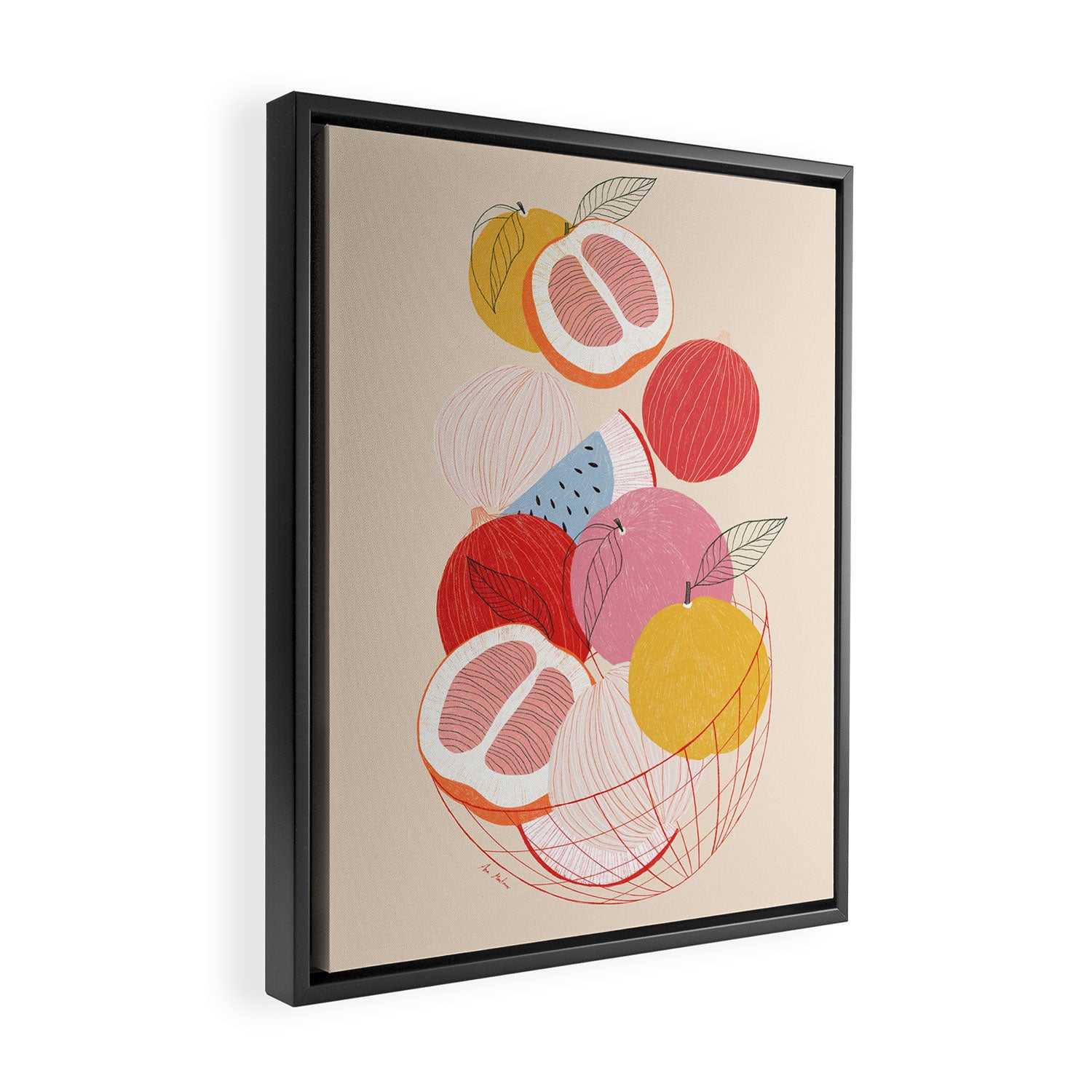 Fruit basket I Framed Canvas Print Gallery Image 2