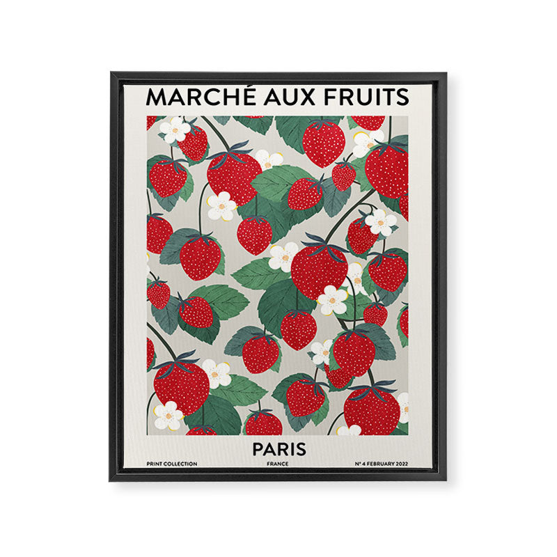 Fruit market Paris retro inspiration Framed Canvas Print Gallery Image 6