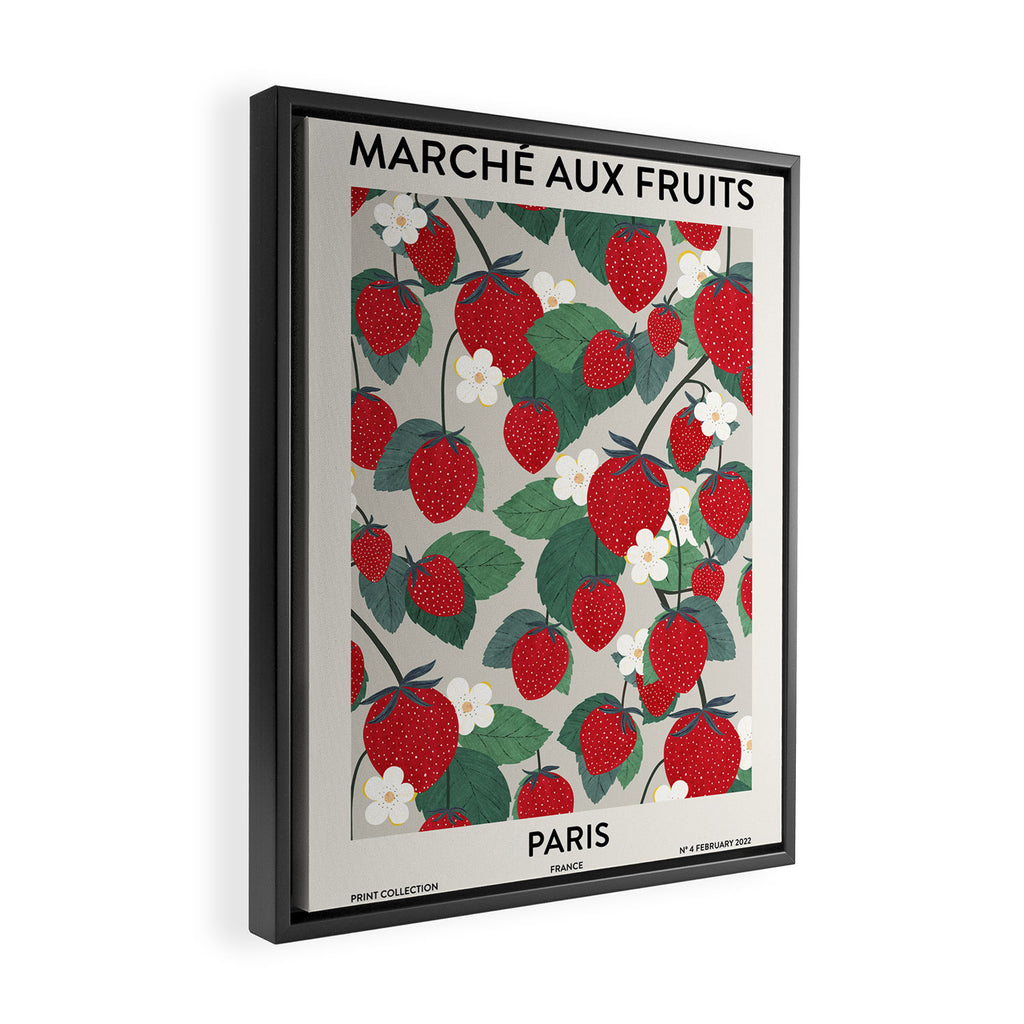 Fruit market Paris retro inspiration Framed Canvas Print Gallery Image 2