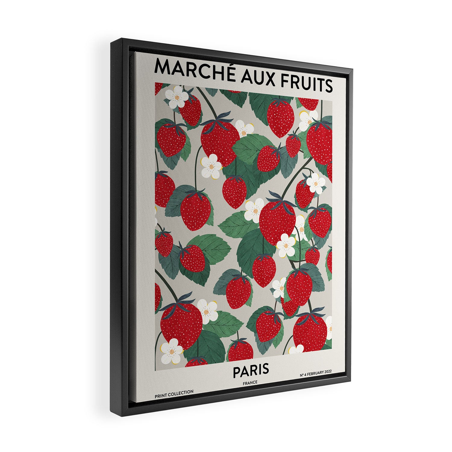 Fruit market Paris retro inspiration Framed Canvas Print Gallery Image 2