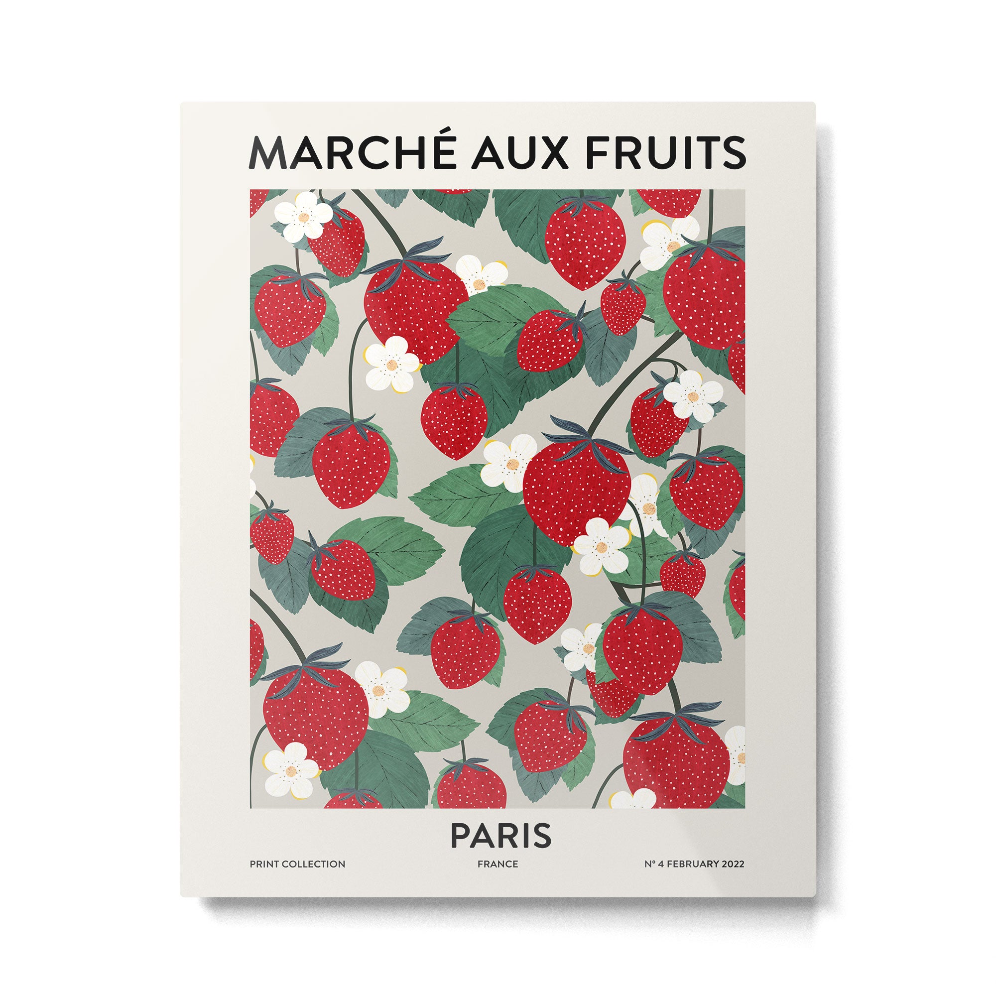 Fruit market Paris retro inspiration Metal Print Gallery Image 4