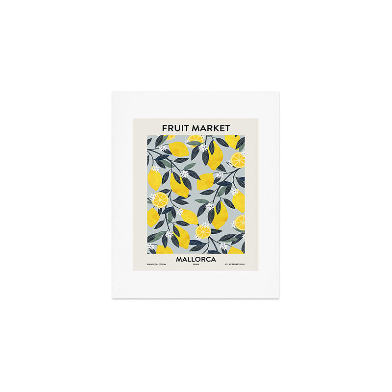 Fruit market retro Mallorca inspiration Art Print Gallery Image 1