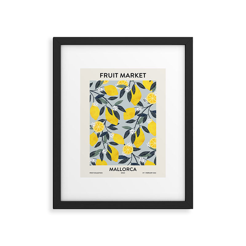 Fruit market retro Mallorca inspiration Framed Art Print Gallery Image 5