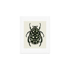 green beetle insect Art Print Gallery Image 1