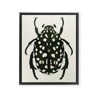 green beetle insect Framed Canvas Print Gallery Image 6